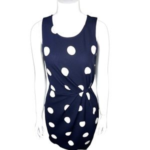 Blue Polka Dot Dress SMALL